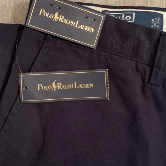 Polo Ralph Lauren 36x26 NWT Navy Blue Prospect Flat Front Pants - Picture 2 of 5